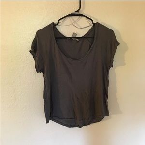 F21 basic flowy gray top